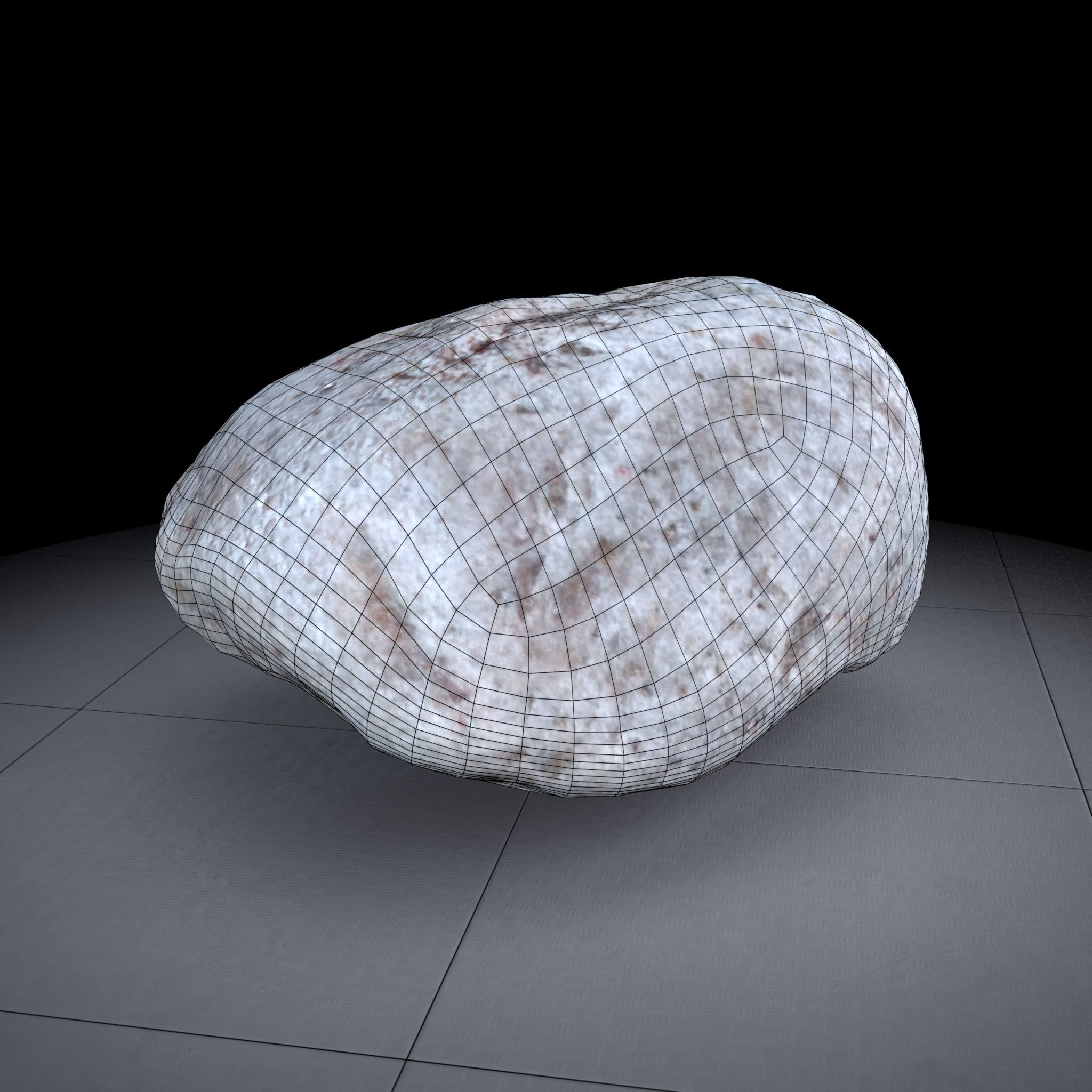 Rock 3D model - Photoscanned PBR Textures - Low-High Poly Low-poly 3D model_7