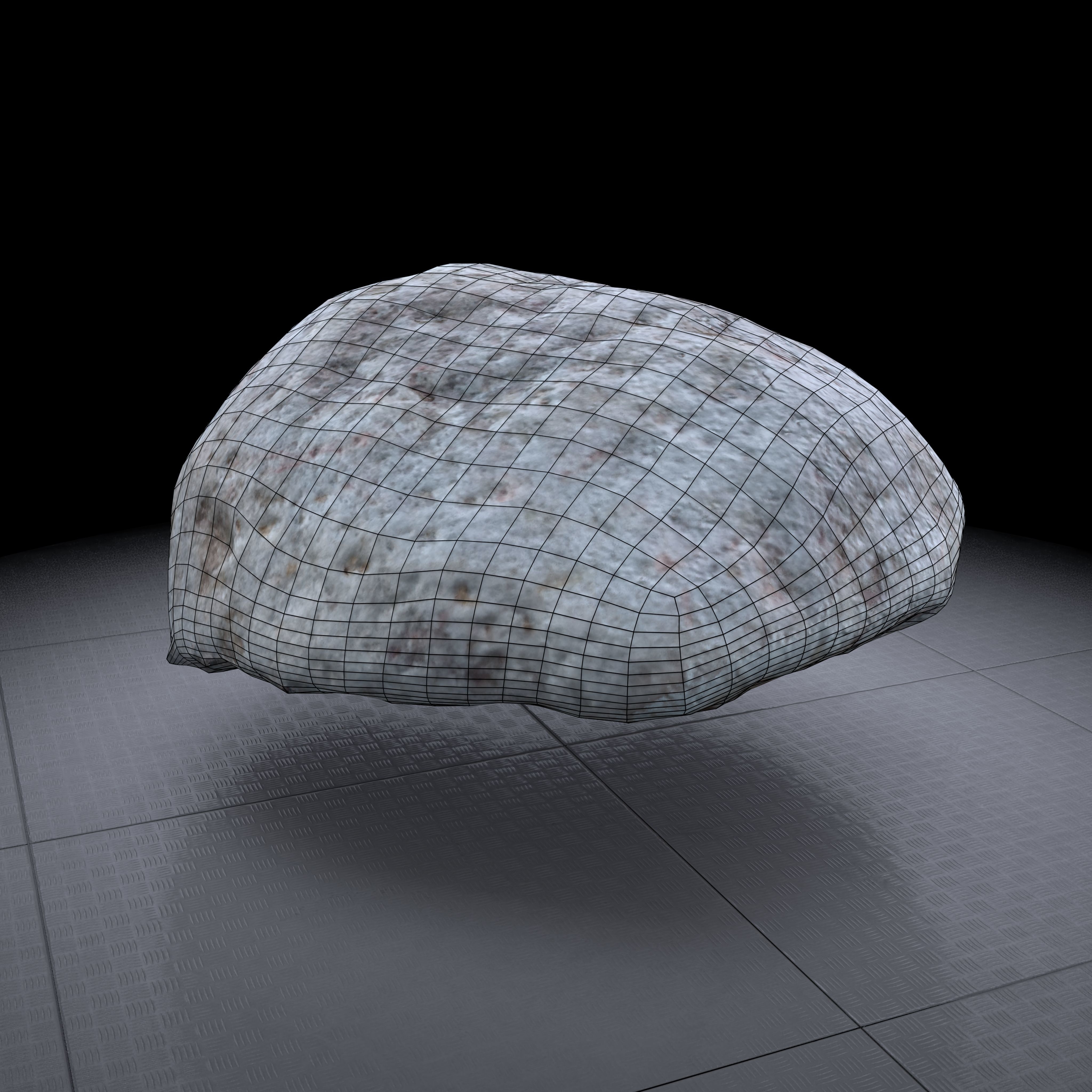 Rock 3D model - Photoscanned PBR Textures - Low-High Poly Low-poly 3D model_5
