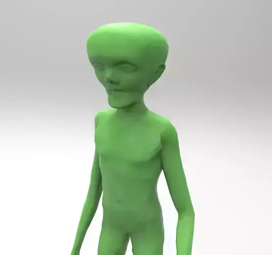 Allian alien Low-poly 3D model