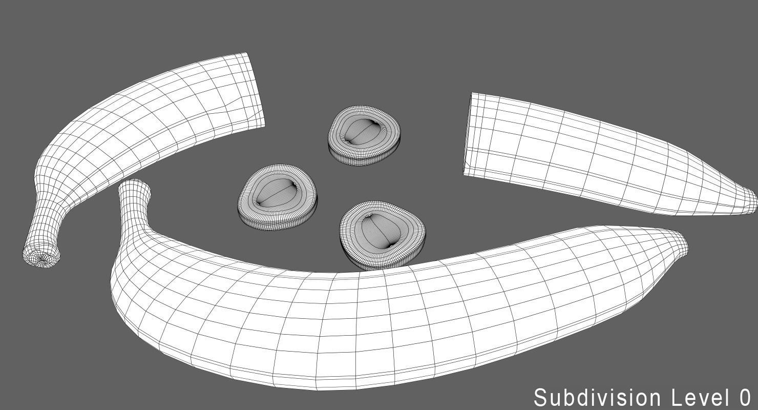 Kitchen Fruits Pack Low-poly 3D model_7