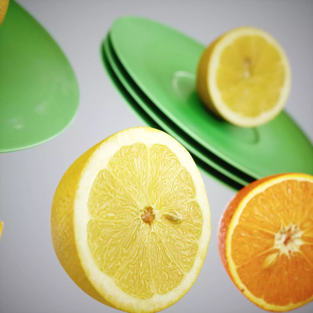 Kitchen Fruits Pack Low-poly 3D model_0