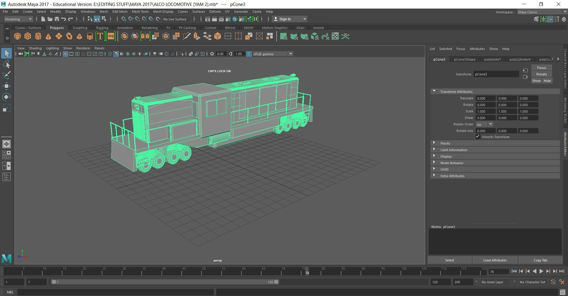 LOCOMOTIVE train Free 3D model_1