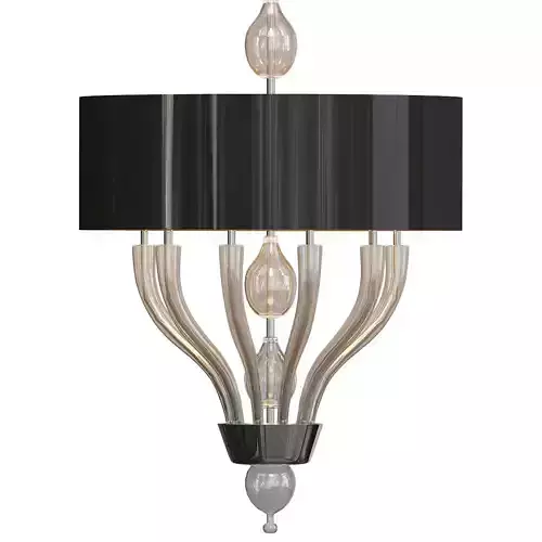 Pandora gold chandelier 3D model