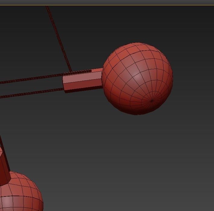 Striking Stilnovo Four Large Globes 3D model_2