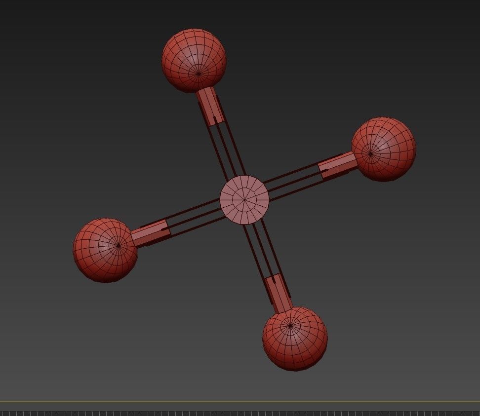 Striking Stilnovo Four Large Globes 3D model_5