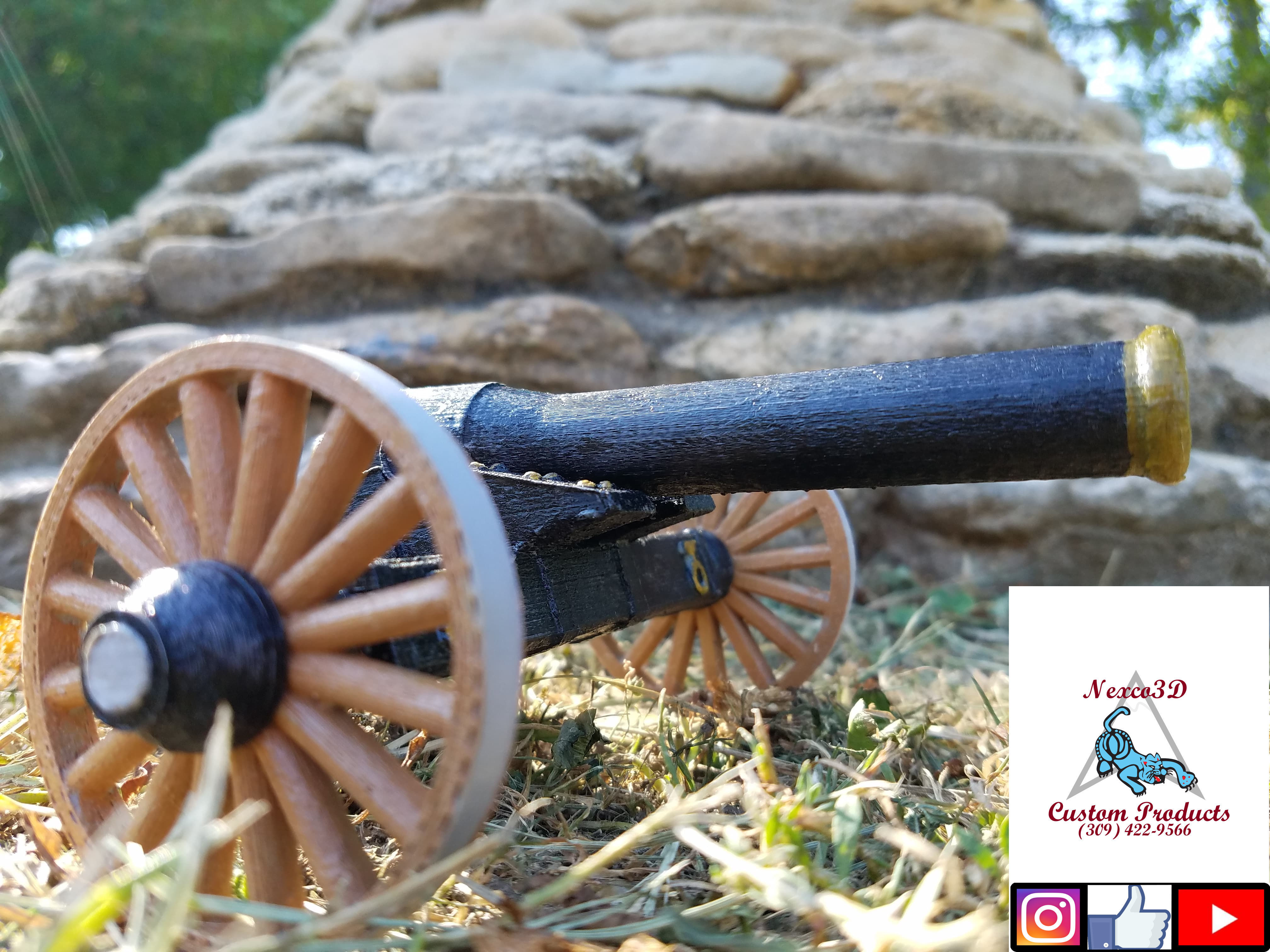 Civil War Parrot Rifle 3D print model_4