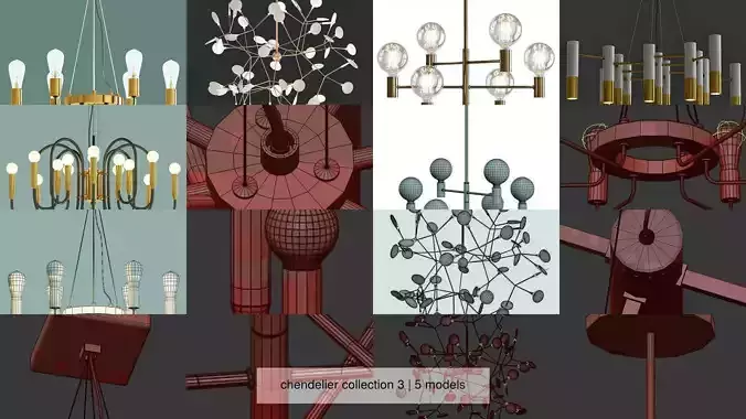 chendelier collection 3 modern chandelier gold