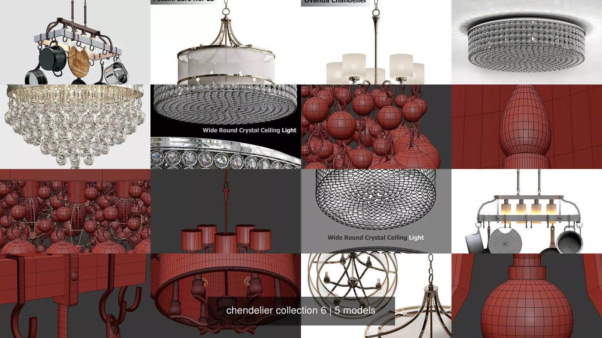 chendelier collection 6 round table with balls _0