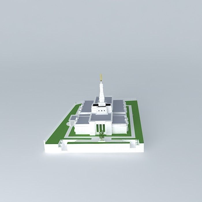 LDS. Temple Tuxtla Gutierrez, Chiapas, Mexico. Templo Mormon,... Free 3D model_2