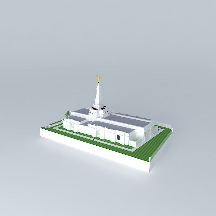 LDS. Temple Tuxtla Gutierrez, Chiapas, Mexico. Templo Mormon,... Free 3D model_1