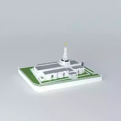 LDS. Temple Tuxtla Gutierrez, Chiapas, Mexico. Templo Mormon,... Free 3D model