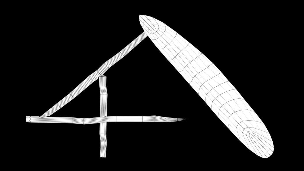 Animal Trap Low-poly 3D model_7