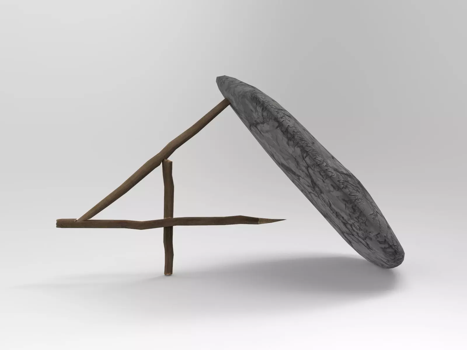 Animal Trap Low-poly 3D model_0