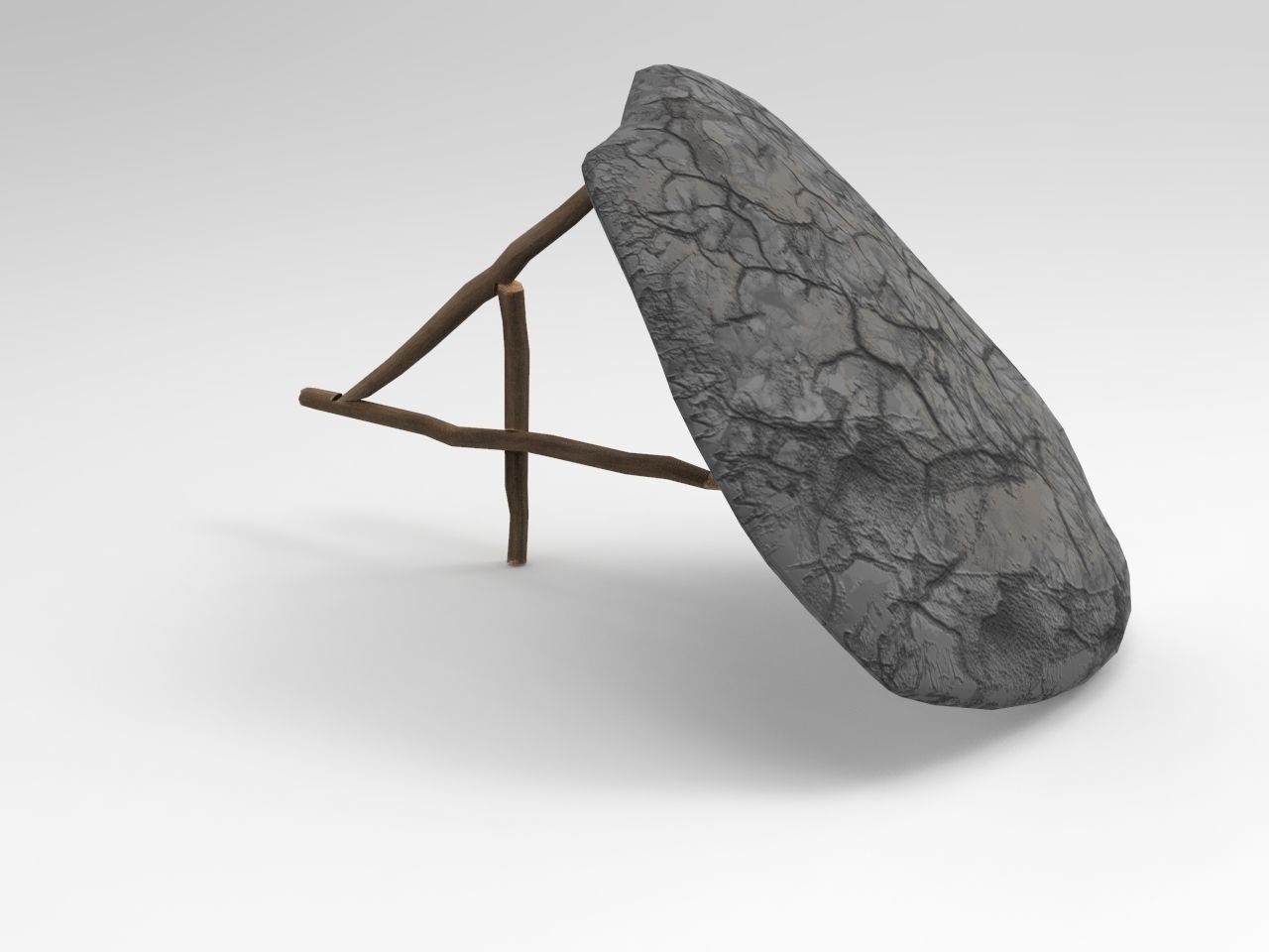 Animal Trap Low-poly 3D model_2