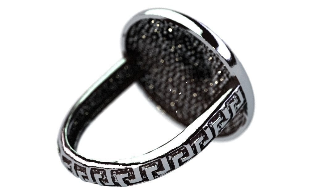 Leon sign ring 3D print model_4