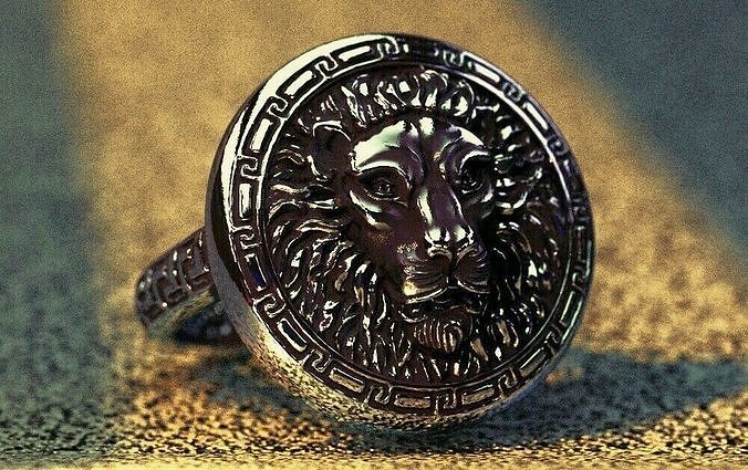 Leon sign ring 3D print model