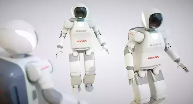 Asimo Robot Low-poly 3D model