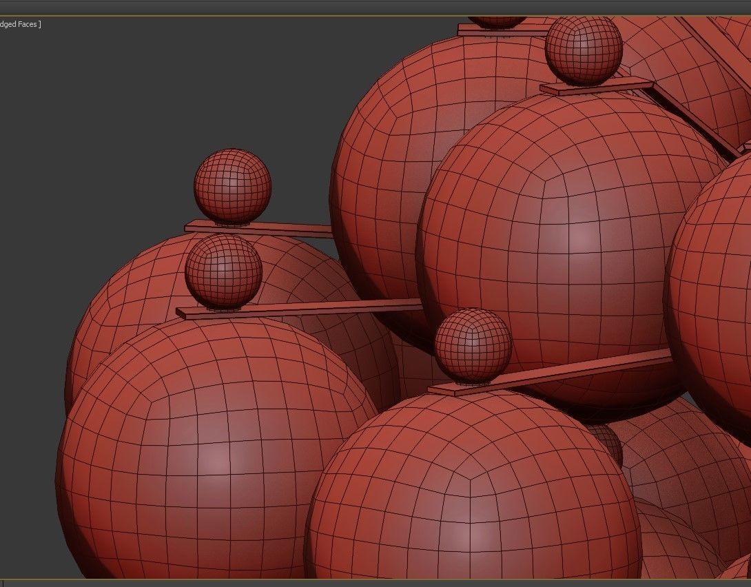 Beautiful Pair Of Chandeliers Attributed to Seguso 3D model_2