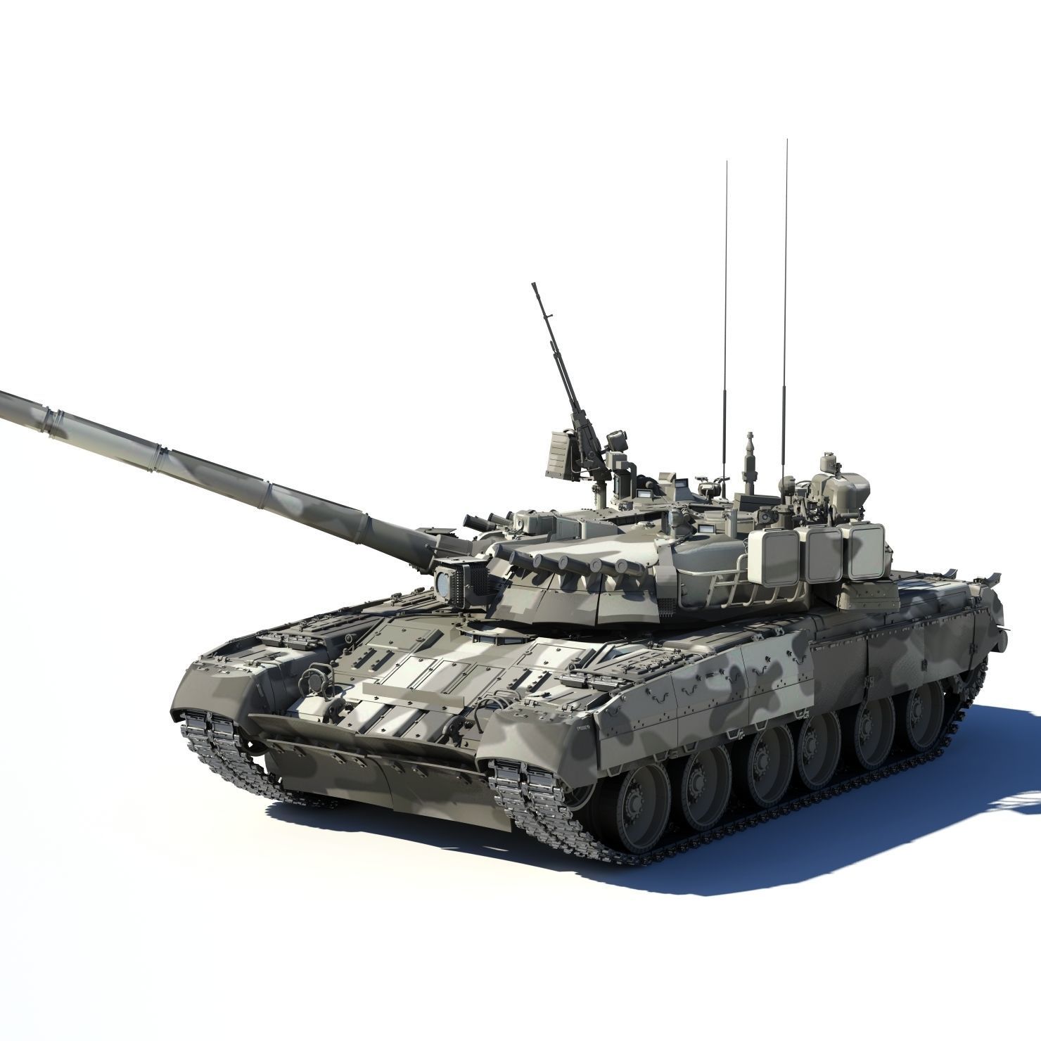 T-80UK military tank 3D model_19