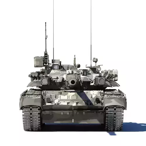 T-80UK military tank 3D model