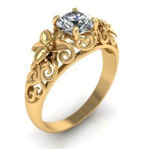 Filigree Ring 001 3D print model_3