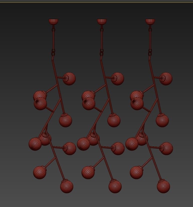 Globe Clear Glass 3D model_2