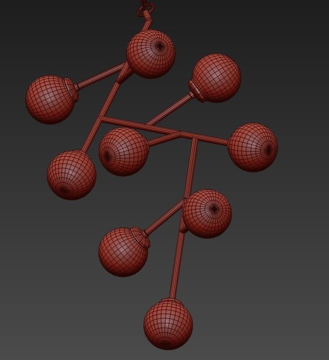 Globe Clear Glass 3D model_6