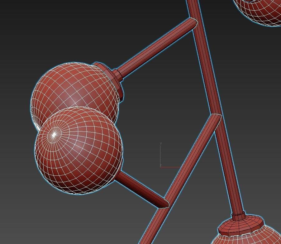 Globe Clear Glass 3D model_4