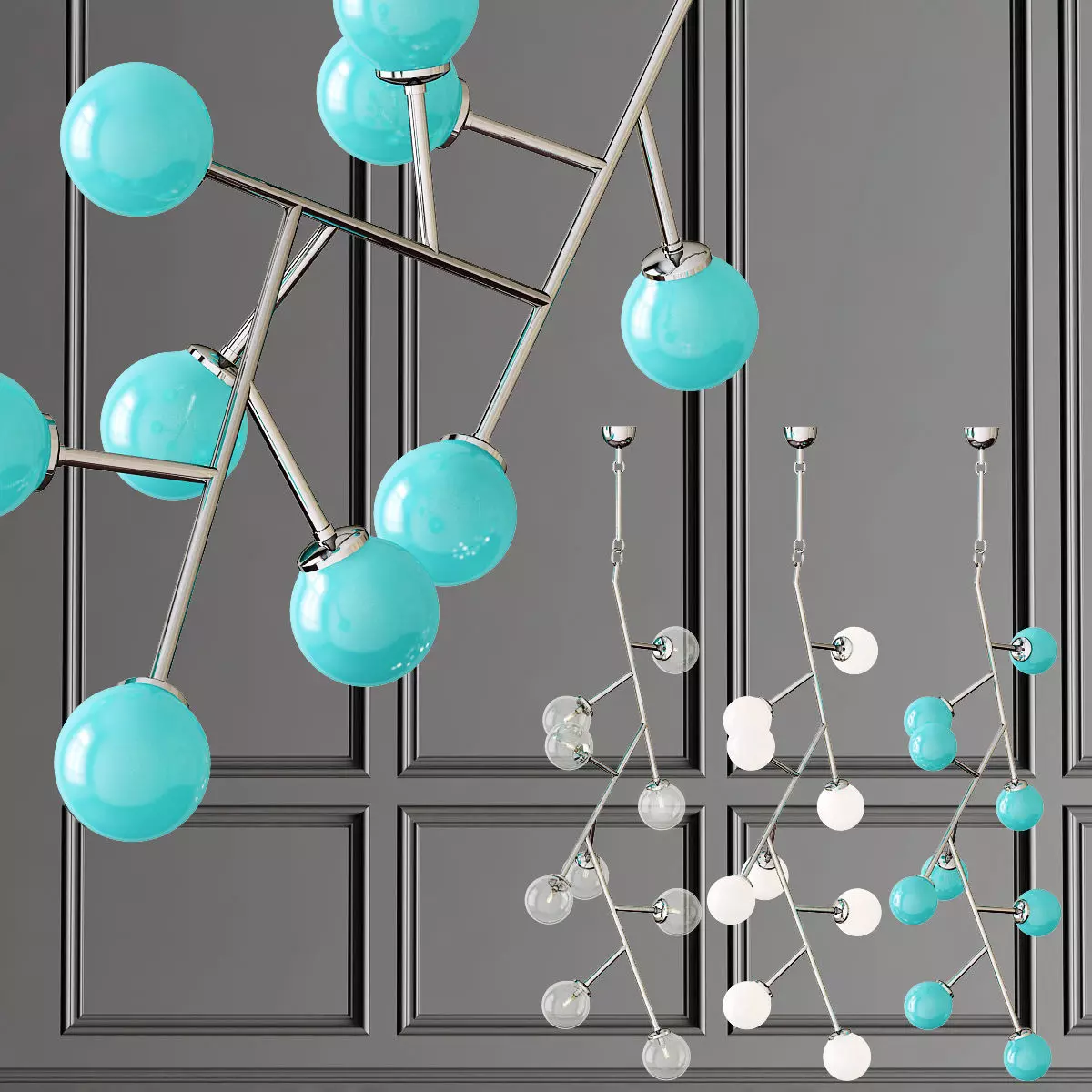 Globe Clear Glass 3D model_0