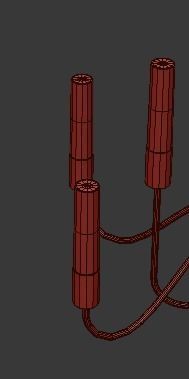 Loft Tube Chandelier 10 3D model_2