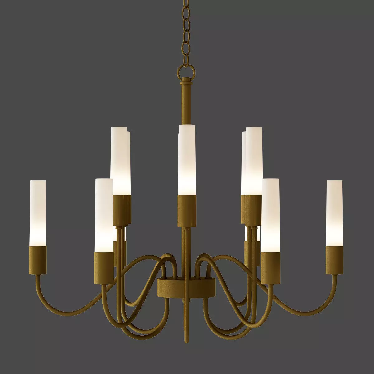 Loft Tube Chandelier 10 3D model_0