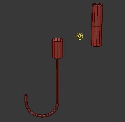 Loft Tube Chandelier 10 3D model_4