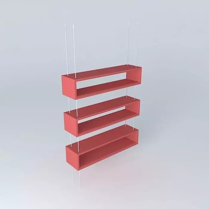 Suspended niches Steel cables Ceiling Free 3D model