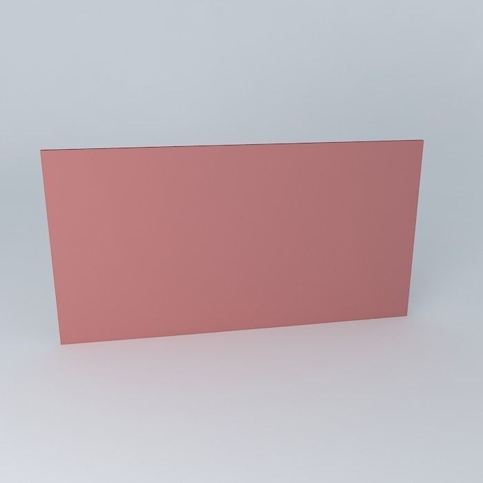 Red metallic frame 3D Free 3D model_2