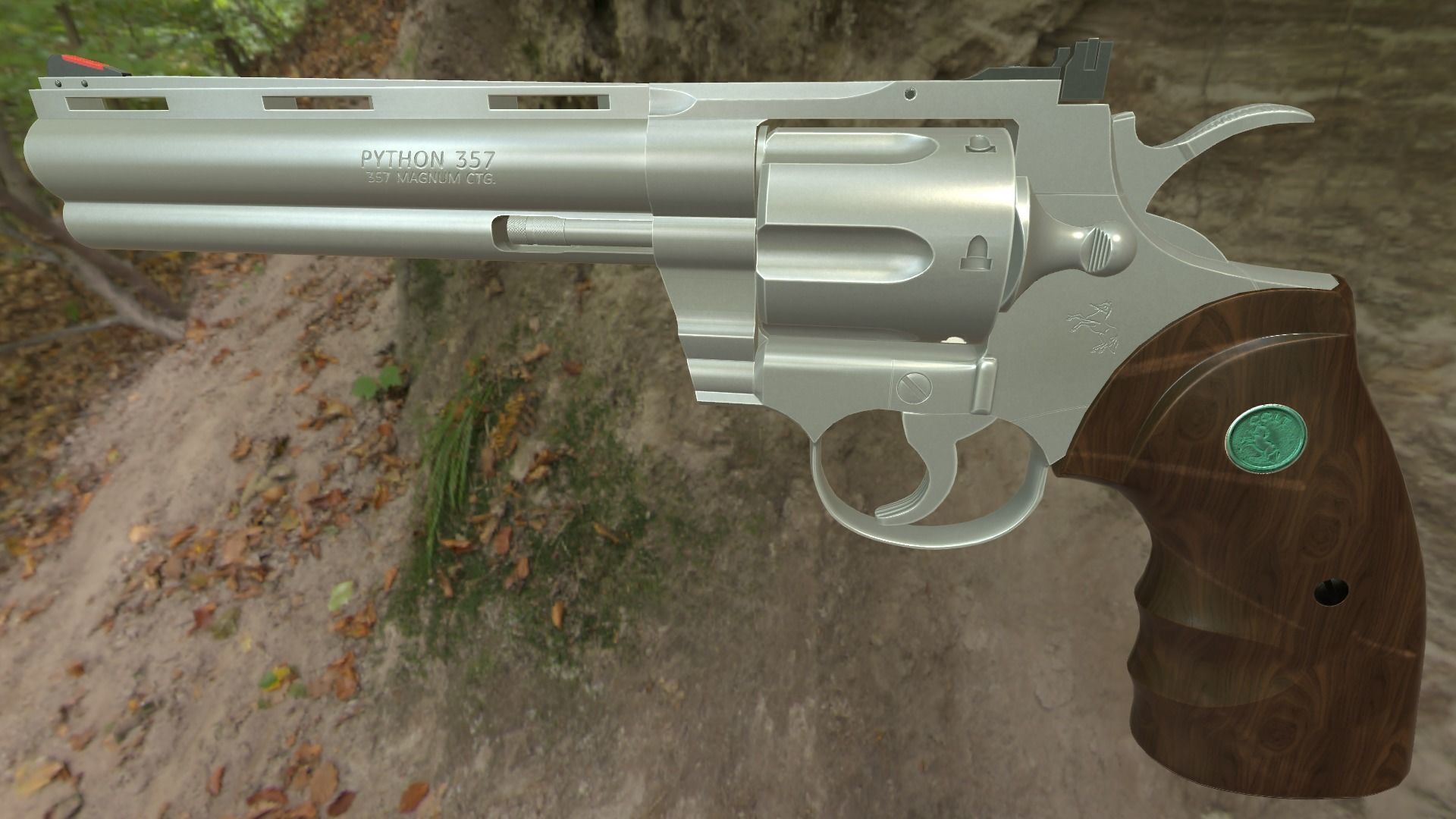 Colt Python Low-poly 3D model_22