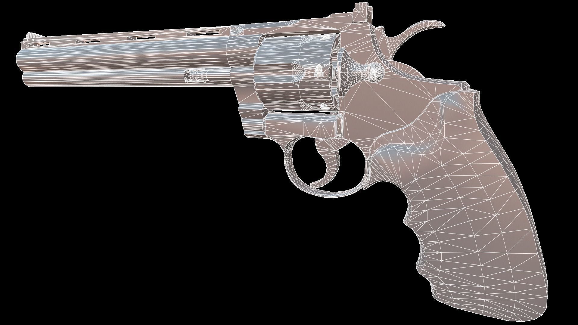 Colt Python Low-poly 3D model_31