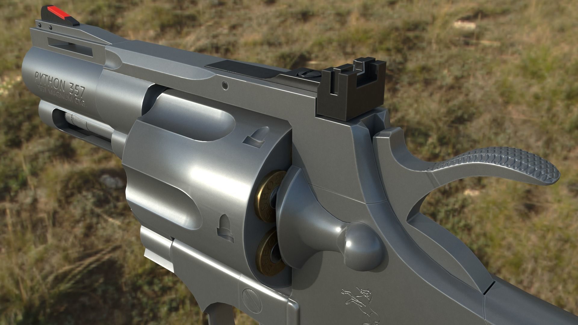 Colt Python Low-poly 3D model_18