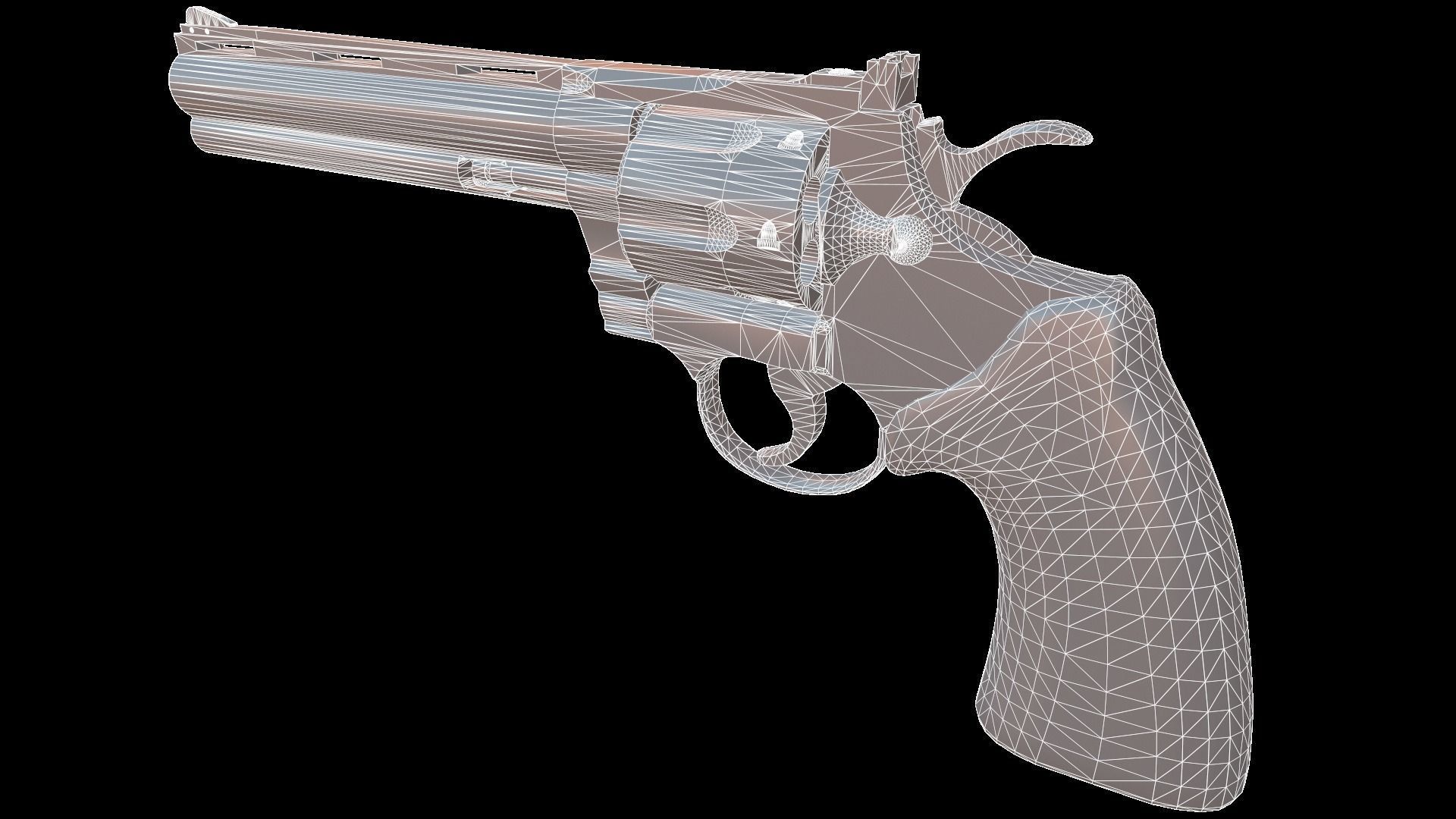 Colt Python Low-poly 3D model_32