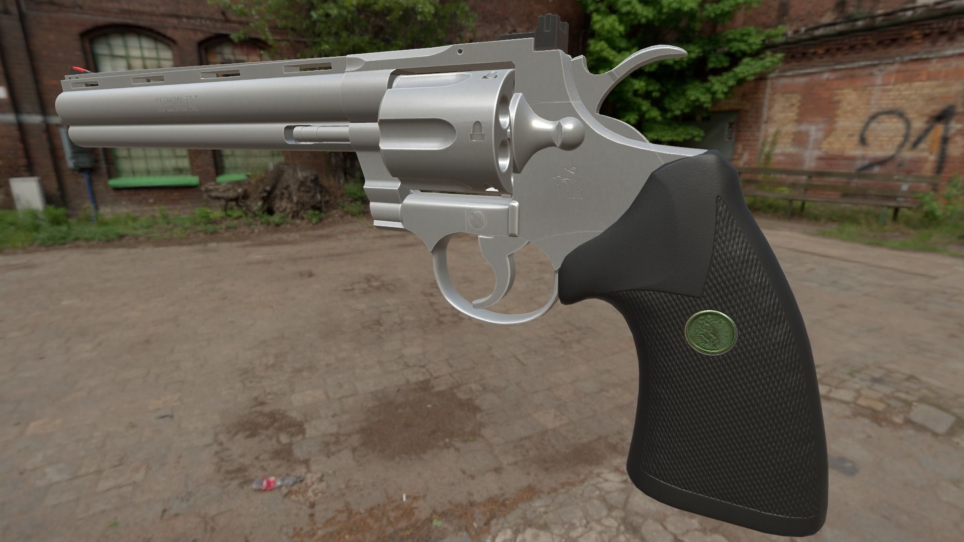 Colt Python Low-poly 3D model_23