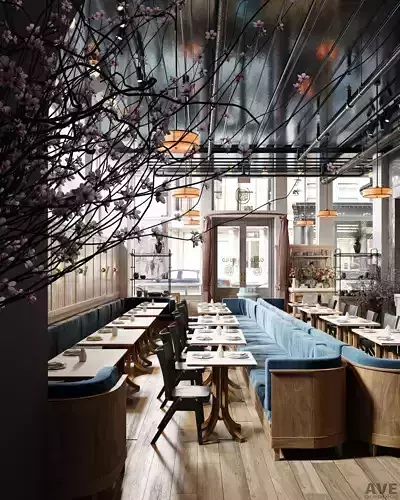 AVE La Mercerie Cafe 3D model