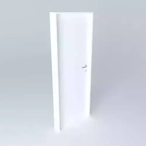 Simple  white door