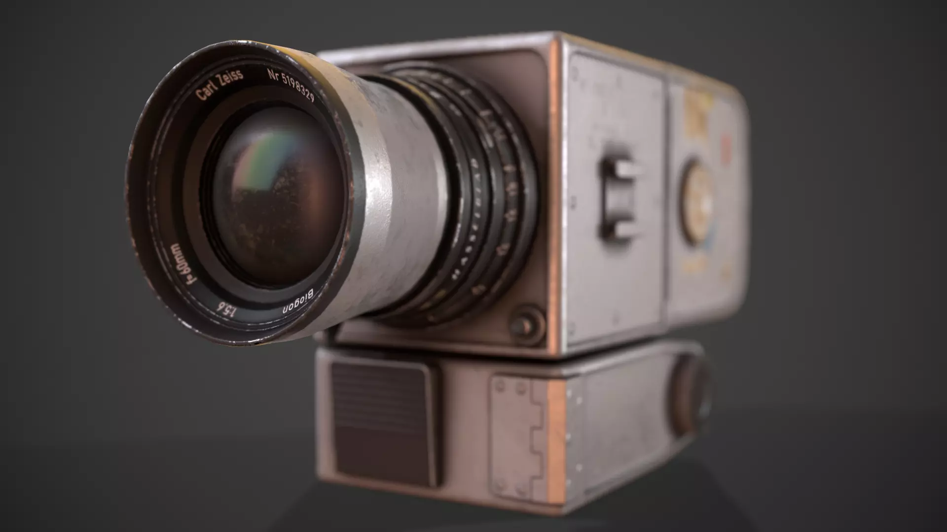 Hasselblad 500EL - Apollo 15 Mission Low-poly 3D model_0