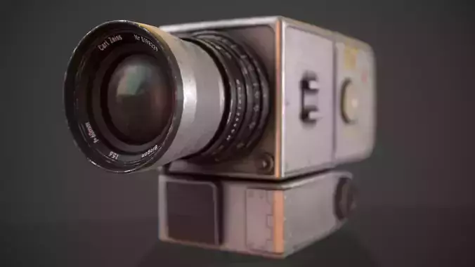 Hasselblad 500EL - Apollo 15 Mission Low-poly 3D model