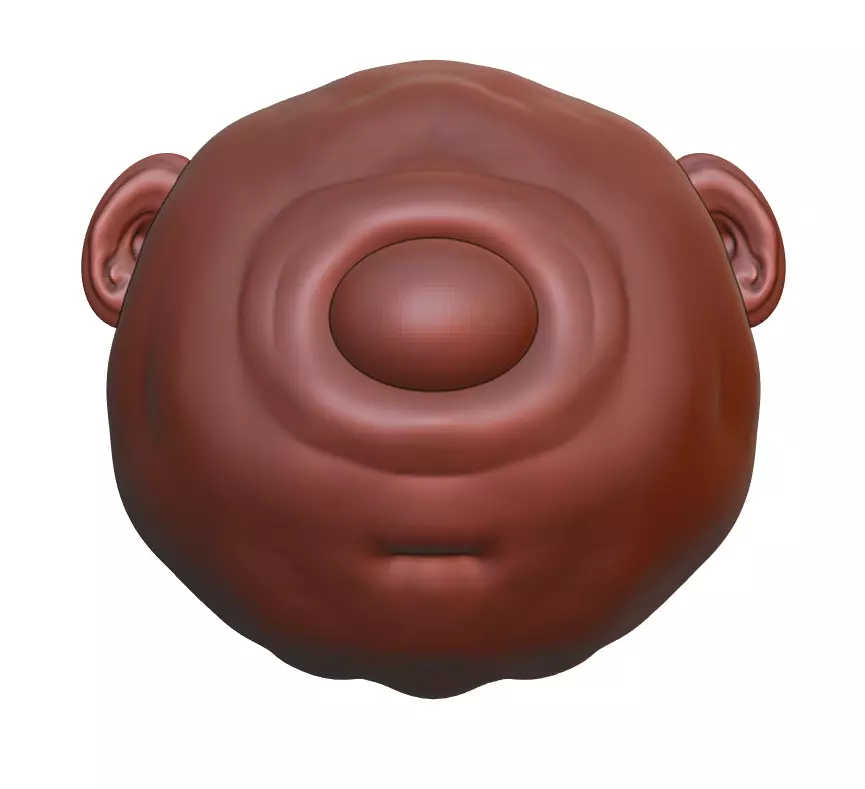 One Eye Character Head 3D model_0