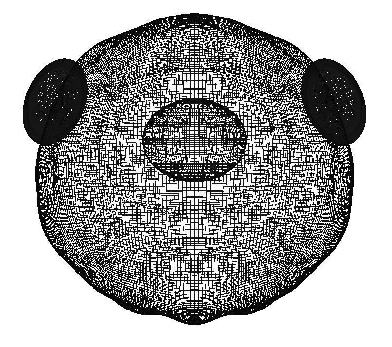 One Eye Character Head 3D model_3