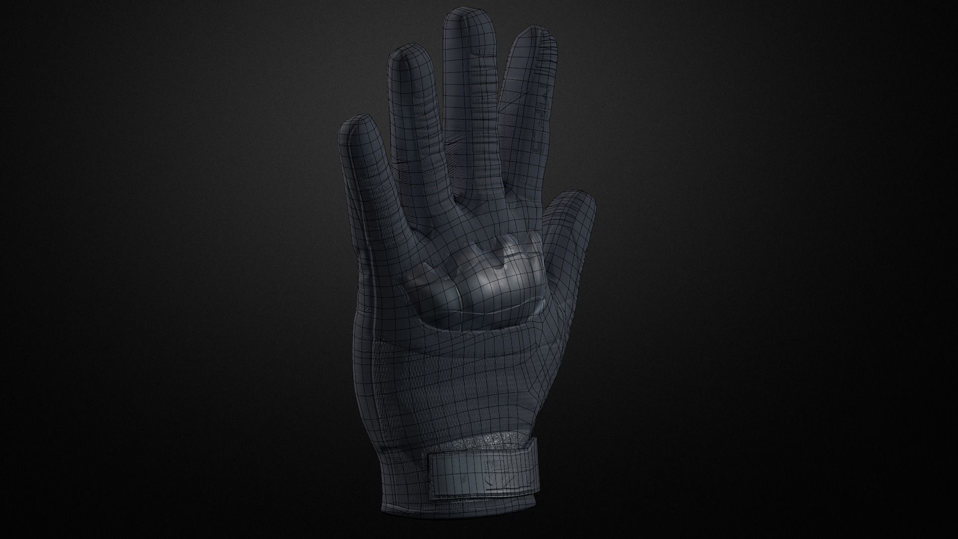Tactical gloves pack Low-poly 3D model_13