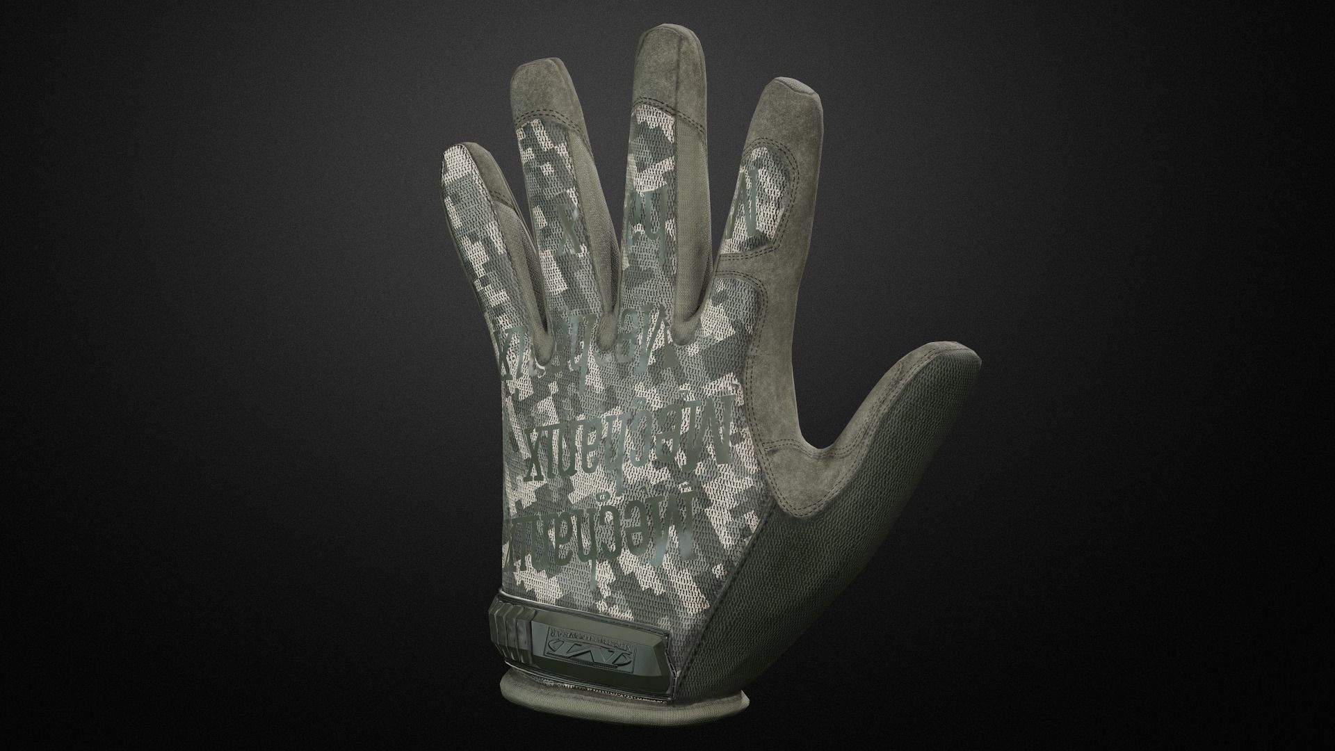 Tactical gloves pack Low-poly 3D model_24