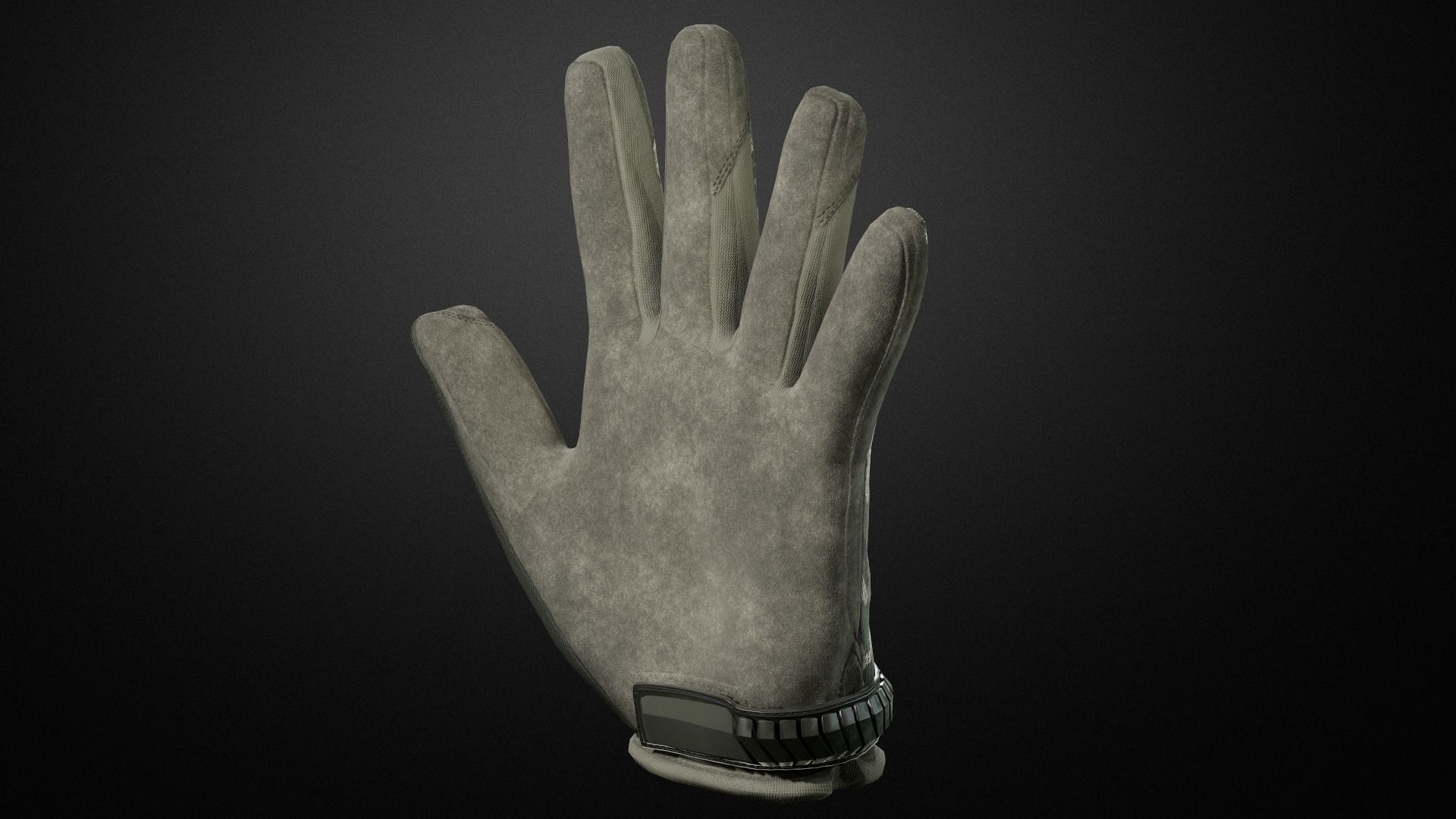 Tactical gloves pack Low-poly 3D model_23