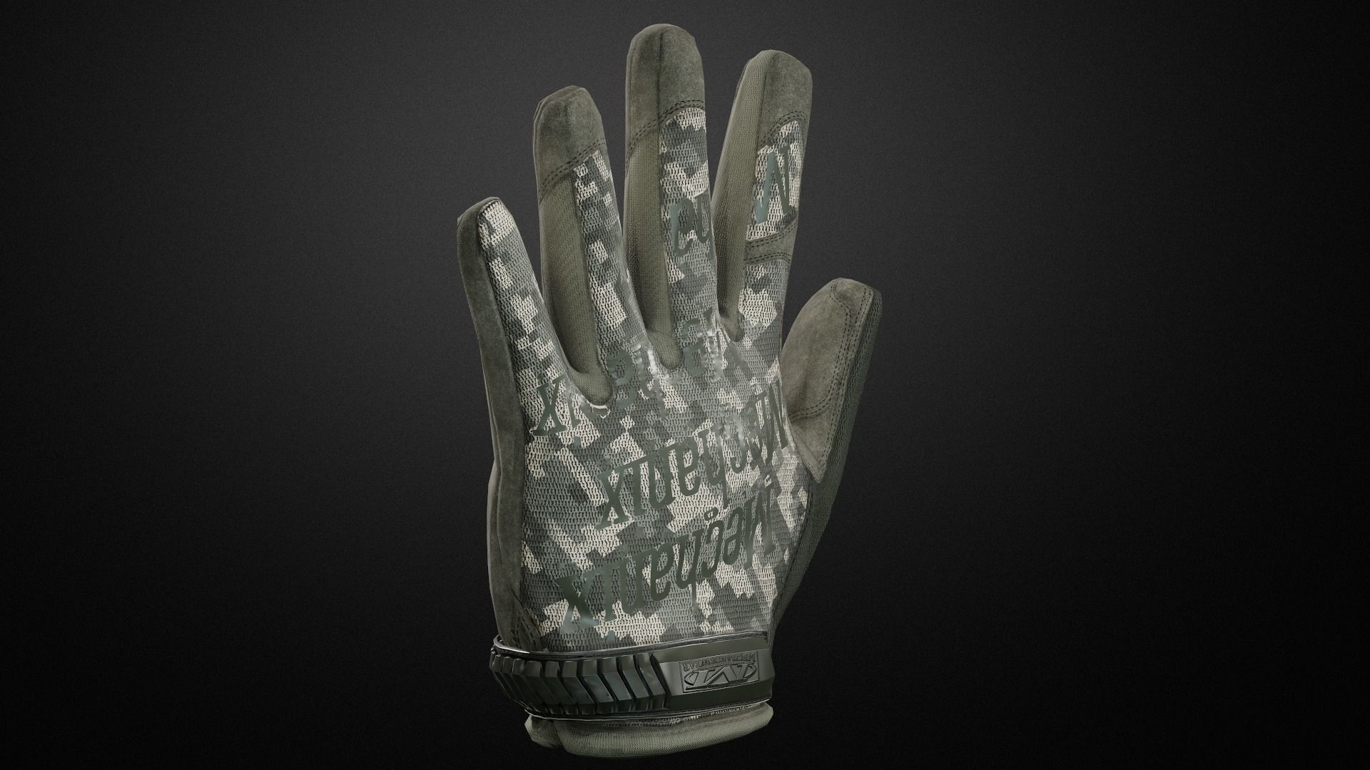 Tactical gloves pack Low-poly 3D model_25