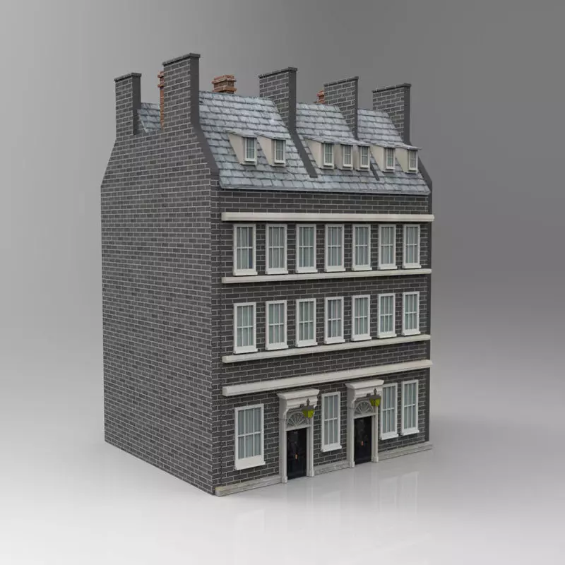 No 10 Downing Street for obj and fbx 3D model_0